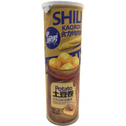 Чипсы картофельные Shili kaorou со вкусом ароматного стейка 76гр*36шт в 1кор