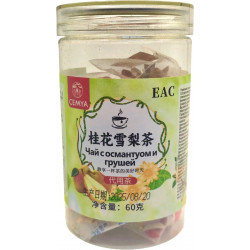 Чай черный пакетированный с сахаром Cemya со вкусом османтус-груши 60гр*12пакетиков