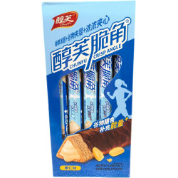 Хрустящие бисквитное печенье с отрубями Crisp Angle с начинкой из арахисовой пасты 22гр*12бл по 20шт в 1кор
