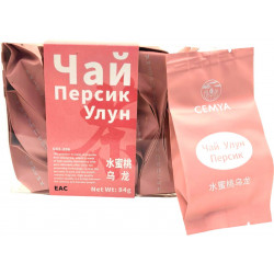 Чай зеленый Cemya персиковый улун 84гр*12пакетиков