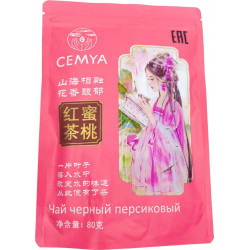 Чай черный Cemya персиковый 80гр