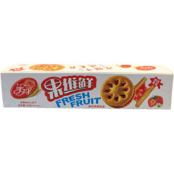 Сэндвич-печенье Fresh Fruit с клубничным джемом 108гр*30шт в 1кор
